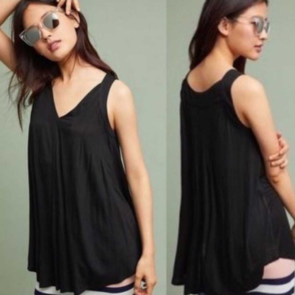 ❤️ ANTHROPOLOGIE MEADOW RUE PLEATED SWING TANK TOP, XS